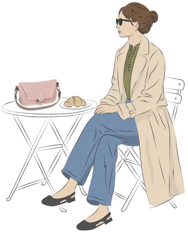 Go Handmade model 56: hæklet taske i Pastel Rose