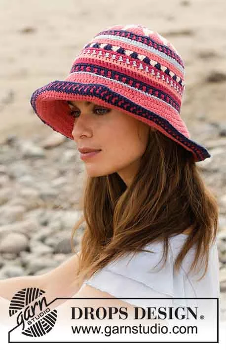 190-19 Bazar Hat by DROPS Design