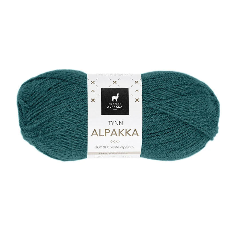 Du Store Alpakka Tynn Alpakka 145 Mørk Blågrøn