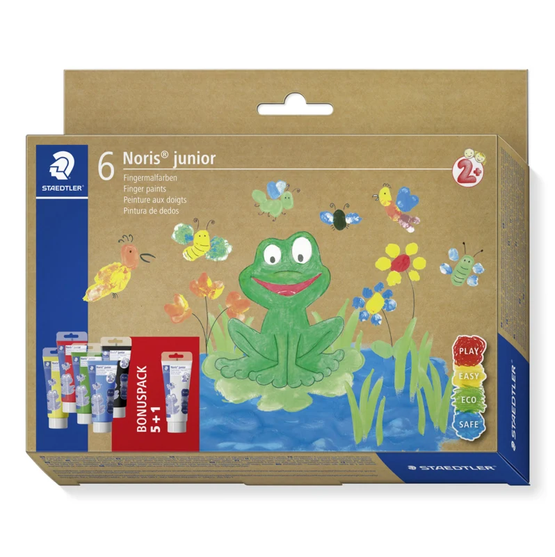 STAEDTLER Noris Fingermaling 100 mL, 6 farver