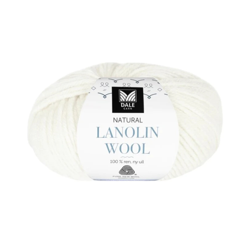 Dale Lanolin Wool 1438 Hvid
