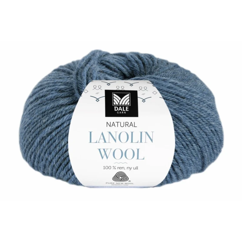 Dale Lanolin Wool 1448 Denim meleret
