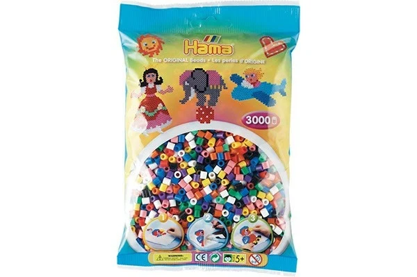 Hama Midi Perler, Mix, 3000 stk 201-00