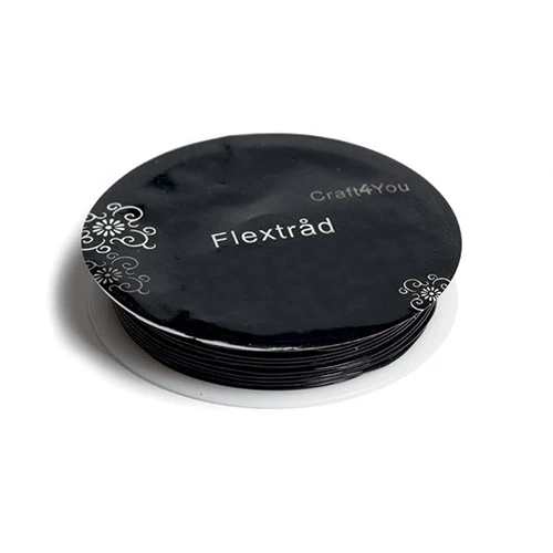 Flextråd 0,8mm, 8m Sort