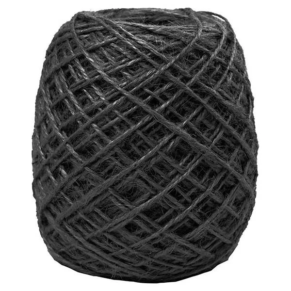 Naturhamp, 1-2 mm, 150m Sort