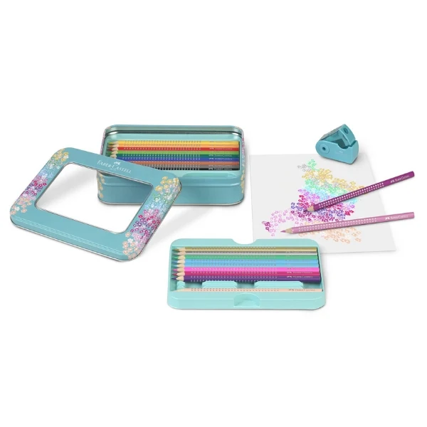 Faber-Castell Sparkle tinæske 20 sparkle farver + spidser