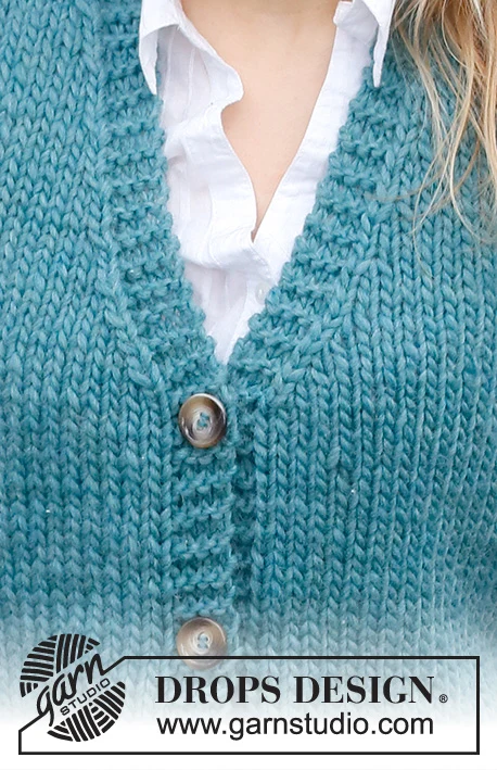 215-38 Vermillion Lake Vest by DROPS Design