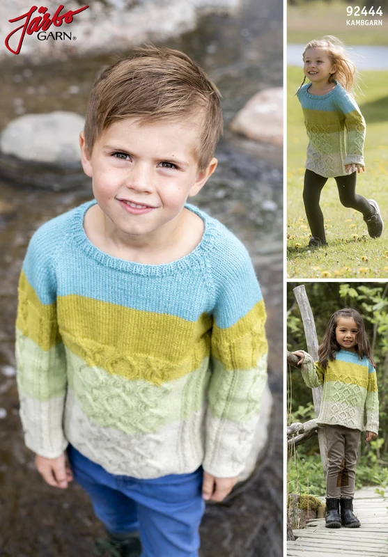 92444 Mollys Twist - Barnegenser med Fletter