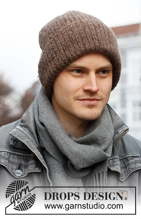 219-17 Moorland Hat by DROPS Design