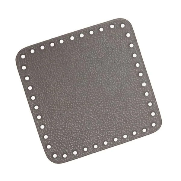 Go Handmade Taske/kurvebase 15 x 15 cm lys grå