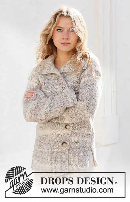 227-15 Habitat Cardigan by DROPS Design