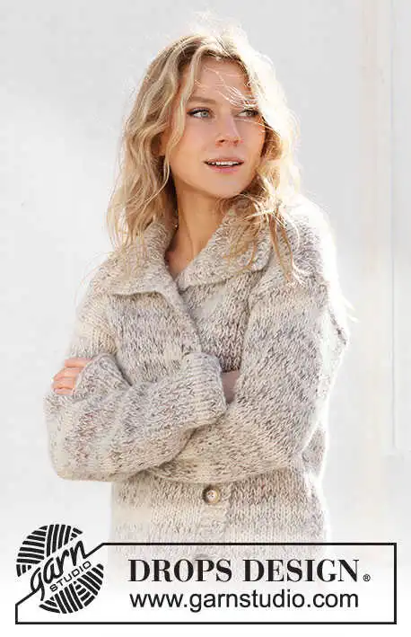 227-15 Habitat Cardigan by DROPS Design