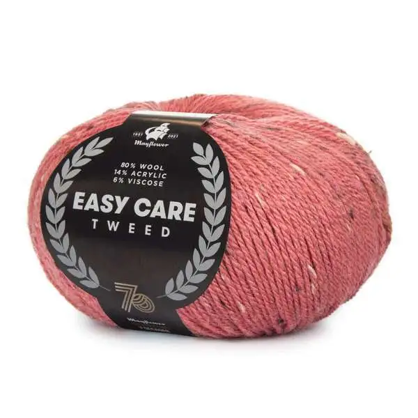 Mayflower Easy Care Tweed 495 Støvet Rosa
