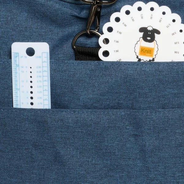 Garntaske stor, denim