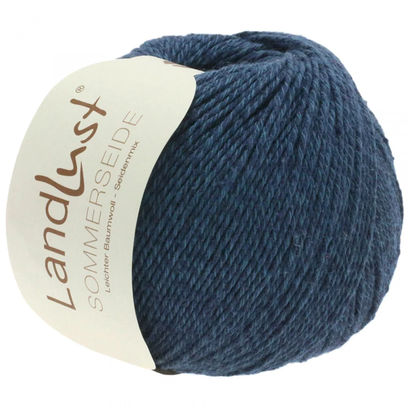 Lana Grossa Landlust Sommerseide 09 Sortblå
