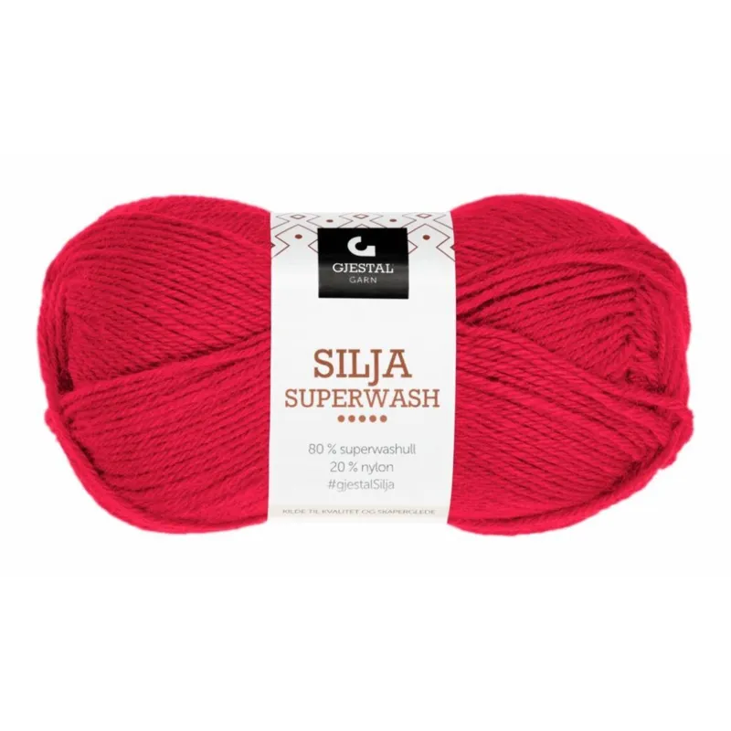 Gjestal Silja Superwash 304 Rød