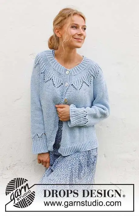 230-17 Echo Mountain Cardigan by DROPS Design