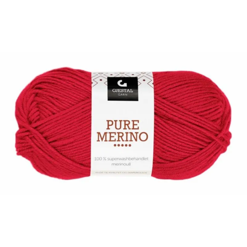 Gjestal Pure Merino 113 Rød