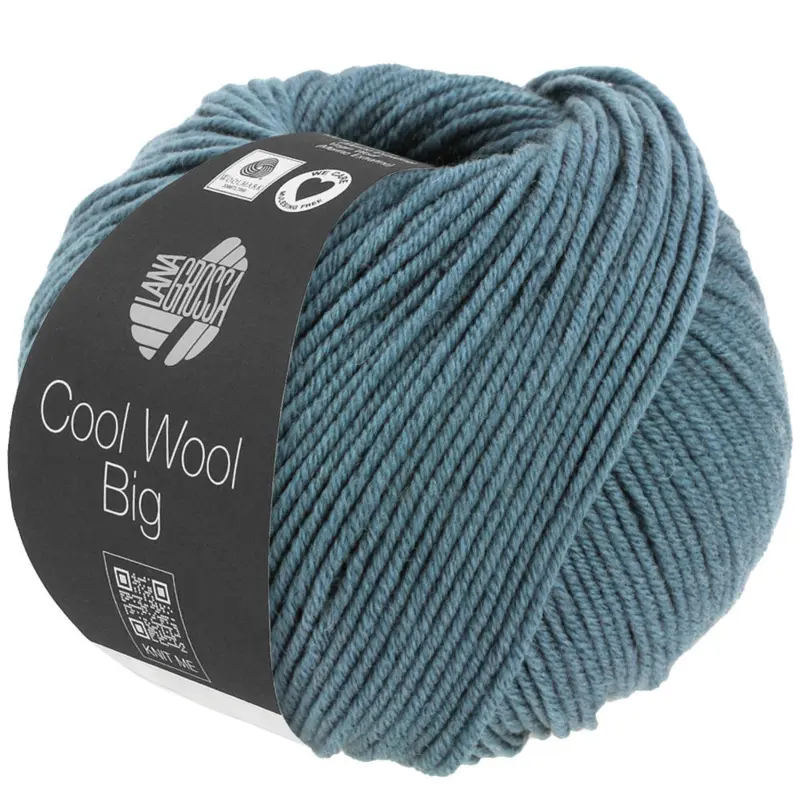 Lana Grossa Cool Wool Big 1633 Dueblå meleret