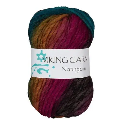 Viking Naturgarn 656 Multi lilla/jade