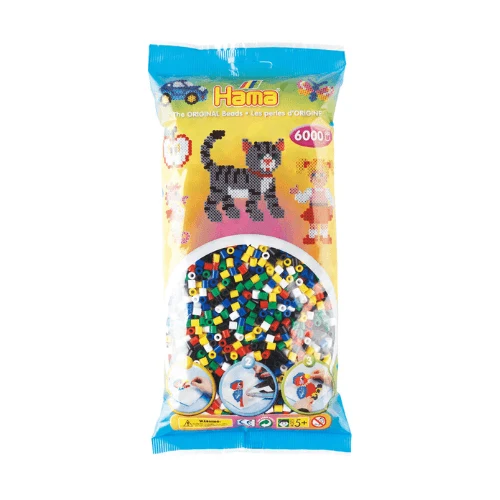 Hama Midi Perler, Mix, 6000 stk