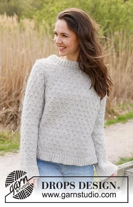 236-6 Northern Mermaid Sweater by DROPS Design