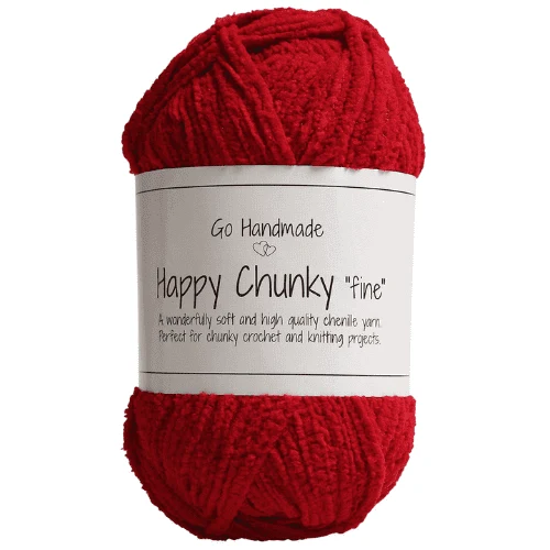 Go Handmade Happy Chunky Fine 17861 Varm rød