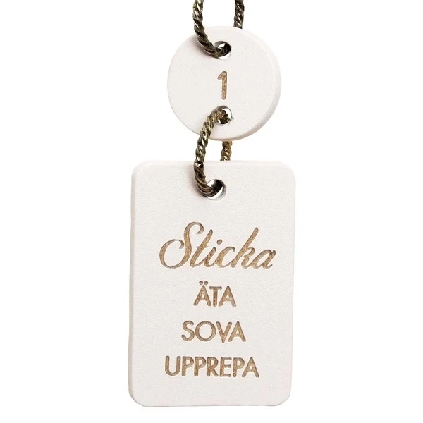 Go Handmade Strikkefisk Træ, 1-10