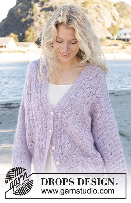 241-10 Fabled Harbour Cardigan by DROPS Design