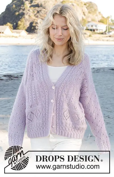 241-10 Fabled Harbour Cardigan by DROPS Design