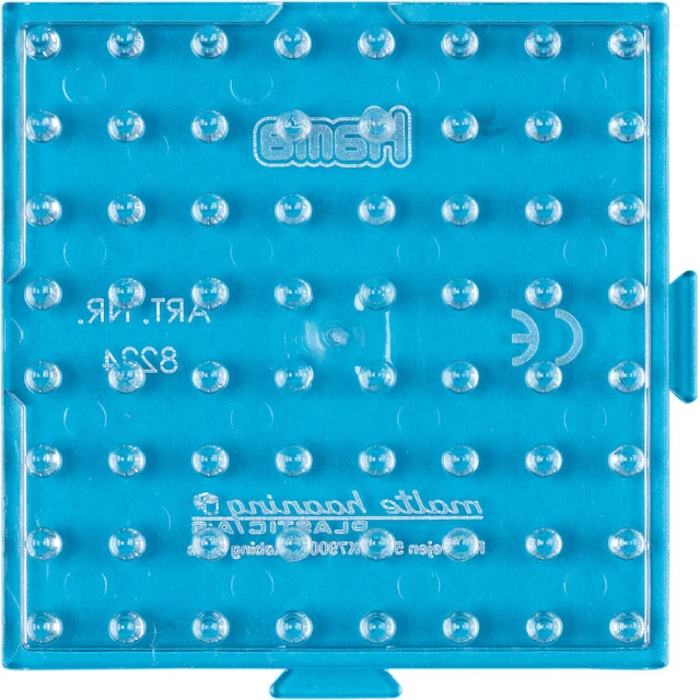 Hama Maxi stiftplade, transparent - Lille firkant 8224