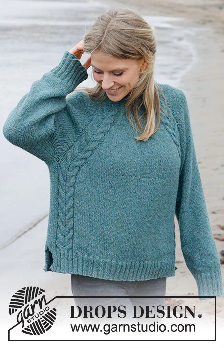 244-12 Emerald Lake Sweater by DROPS Design