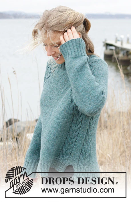 244-12 Emerald Lake Sweater by DROPS Design