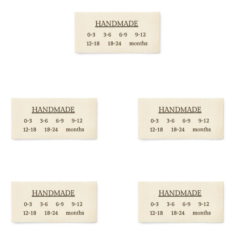 Handmade with sizes Babystørrelser