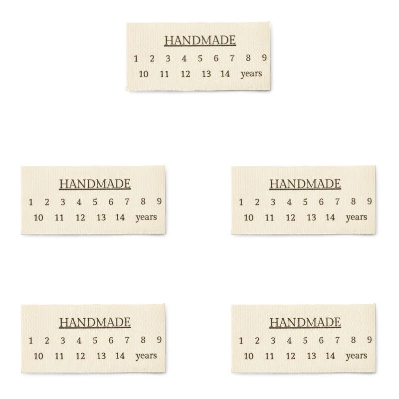 Handmade with sizes Børnestørrelser