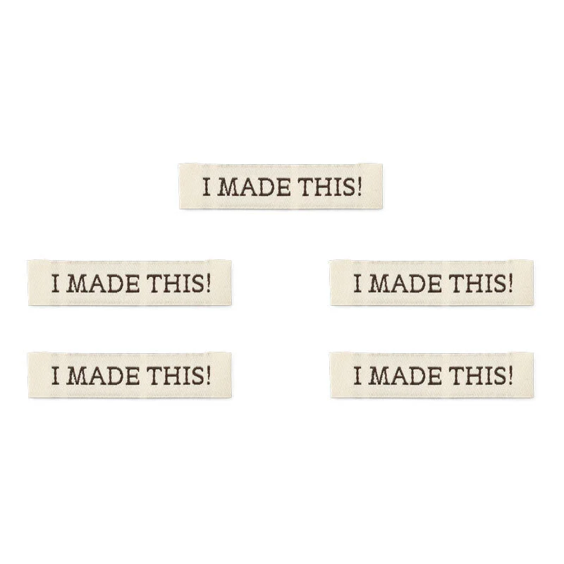 LindeHobby I Made This! Label (7 cm x 1 cm), 5 stk