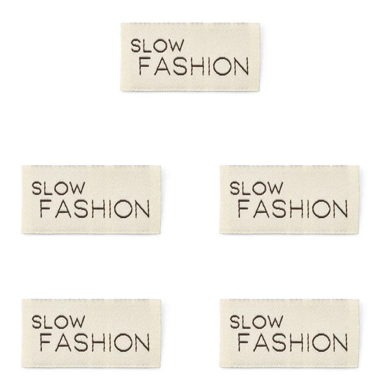 LindeHobby Slow Fashion Label (4 cm x 2 cm), 5 stk