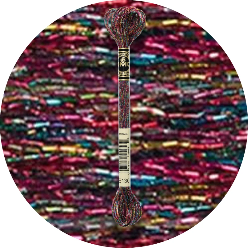 DMC Mouliné Light Effects E130 Metallisk vinterskær