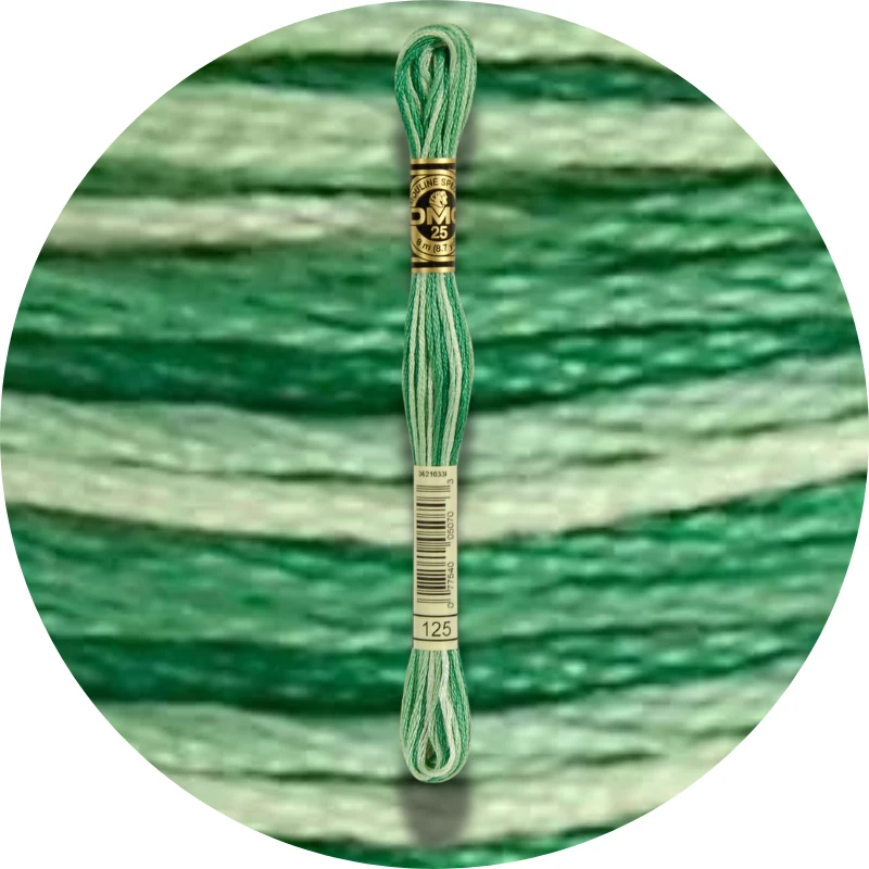 DMC Mouliné Spécial 25 Broderigarn, Farveskiftende 0125