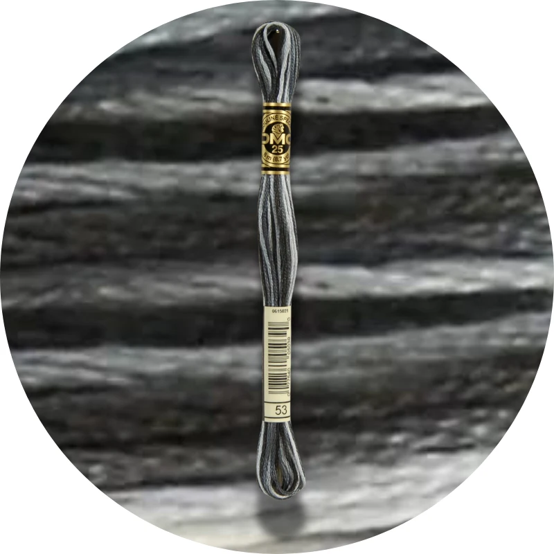 DMC Mouliné Spécial 25 Broderigarn, Farveskiftende 0053