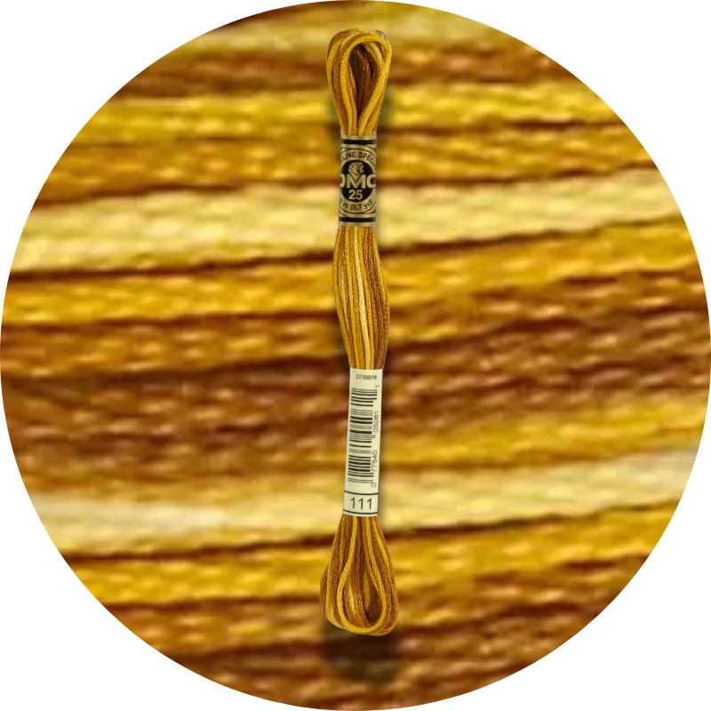 DMC Mouliné Spécial 25 Broderigarn, Farveskiftende 0111