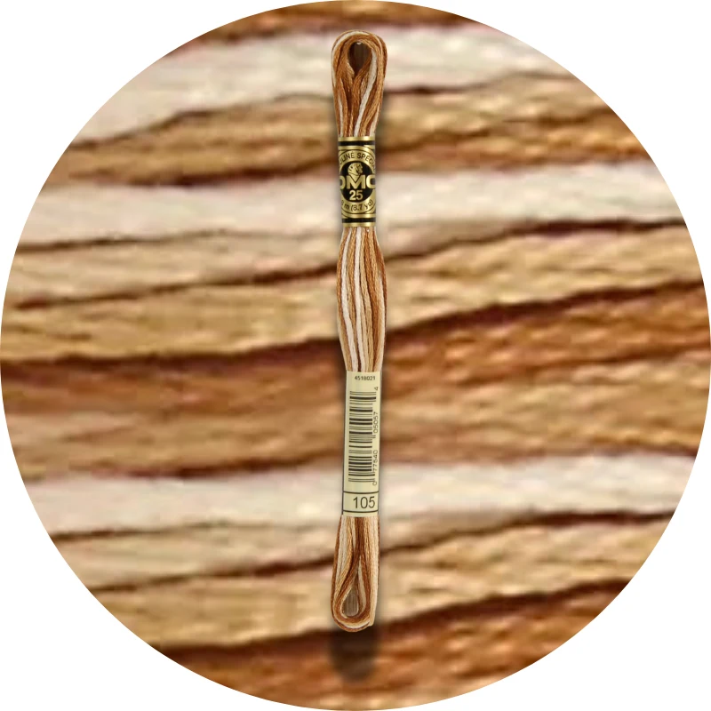 DMC Mouliné Spécial 25 Broderigarn, Farveskiftende 0105