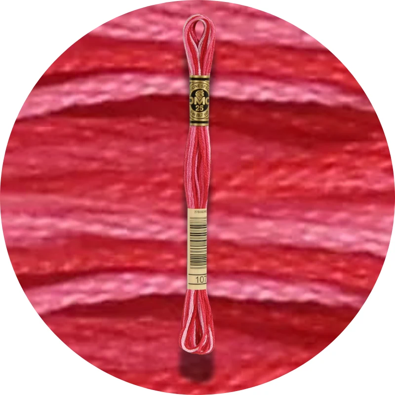 DMC Mouliné Spécial 25 Broderigarn, Farveskiftende 0107