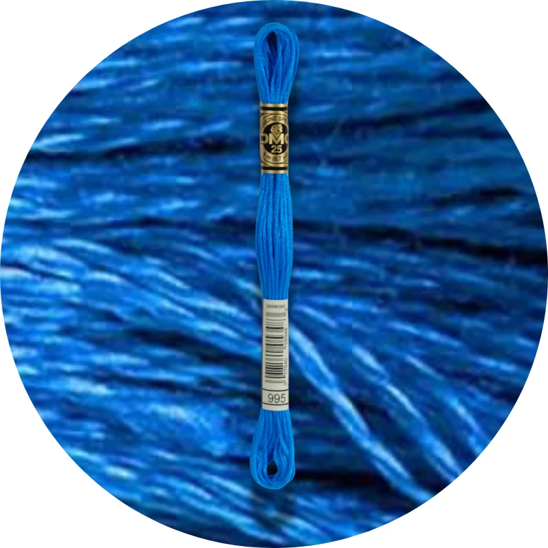 DMC Mouliné Spécial 25, Blå/Lilla nuancer 0995