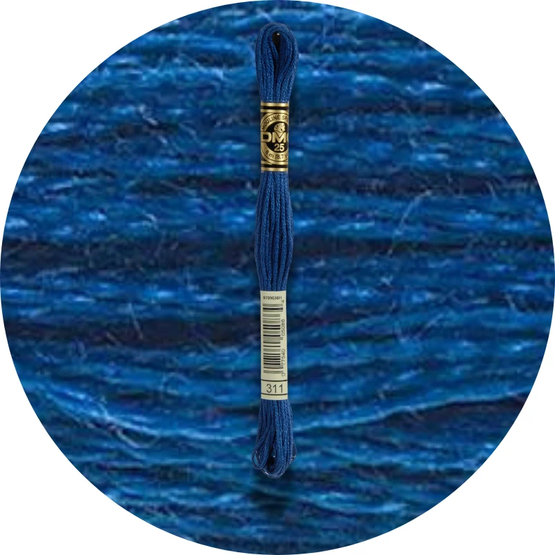 DMC Mouliné Spécial 25, Blå/Lilla nuancer 0311