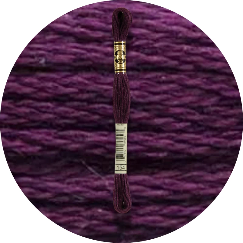 DMC Mouliné Spécial 25, Blå/Lilla nuancer 0154