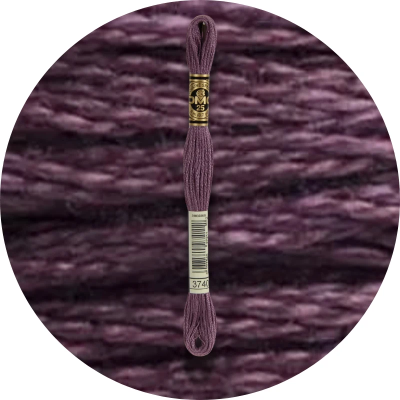 DMC Mouliné Spécial 25, Blå/Lilla nuancer 3740