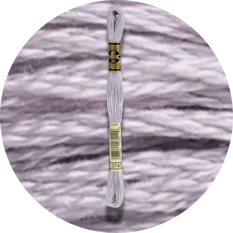 DMC Mouliné Spécial 25, Blå/Lilla nuancer 3743
