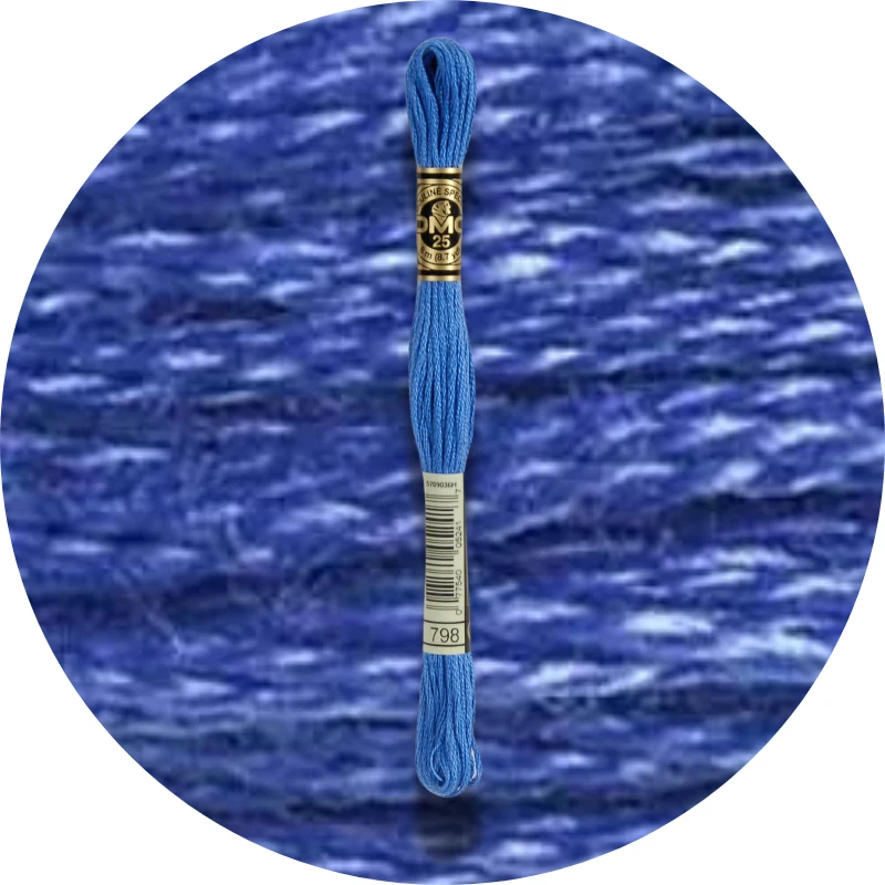 DMC Mouliné Spécial 25, Blå/Lilla nuancer 0798