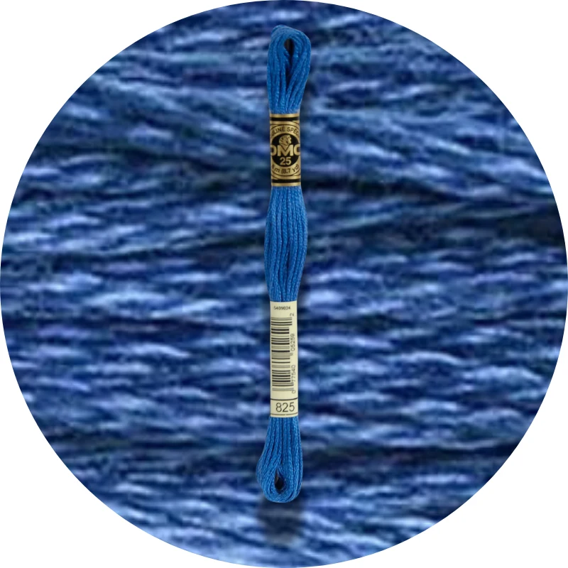 DMC Mouliné Spécial 25, Blå/Lilla nuancer 0825